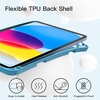 image:imageJETech Case Cover for iPad A16 11th10th Gen Navy  For 20252022 Model Soft TPU Pencil Holder TriFold Stand Auto WakeSleep Shockproof Lightweight DesignSky Blue