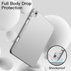 image:imageJETech Case Cover for iPad A16 11th10th Gen Navy  For 20252022 Model Soft TPU Pencil Holder TriFold Stand Auto WakeSleep Shockproof Lightweight DesignSilver