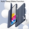 image:imageJETech Case Cover for iPad A16 11th10th Gen Navy  For 20252022 Model Soft TPU Pencil Holder TriFold Stand Auto WakeSleep Shockproof Lightweight DesignDeep Navy