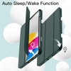 image:imageJETech Case Cover for iPad A16 11th10th Gen Navy  For 20252022 Model Soft TPU Pencil Holder TriFold Stand Auto WakeSleep Shockproof Lightweight DesignMisty Green