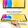 image:imageJETech Case Cover for iPad A16 11th10th Gen Navy  For 20252022 Model Soft TPU Pencil Holder TriFold Stand Auto WakeSleep Shockproof Lightweight DesignYellow