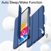 image:imageJETech Case Cover for iPad A16 11th10th Gen Navy  For 20252022 Model Soft TPU Pencil Holder TriFold Stand Auto WakeSleep Shockproof Lightweight DesignNavy