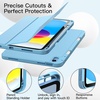 image:imageJETech Case Cover for iPad A16 11th10th Gen Navy  For 20252022 Model Soft TPU Pencil Holder TriFold Stand Auto WakeSleep Shockproof Lightweight DesignSky Blue