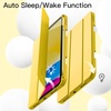 image:imageJETech Case Cover for iPad A16 11th10th Gen Navy  For 20252022 Model Soft TPU Pencil Holder TriFold Stand Auto WakeSleep Shockproof Lightweight DesignYellow