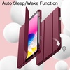 image:imageJETech Case Cover for iPad A16 11th10th Gen Navy  For 20252022 Model Soft TPU Pencil Holder TriFold Stand Auto WakeSleep Shockproof Lightweight DesignWine