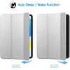 image:imageJETech Case Cover for iPad A16 11th10th Gen Navy Blue  For 20252022 Model Translucent Back TriFold Stand Auto WakeSleep Lightweight Shockproof ProtectionSilver
