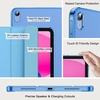 image:imageJETech Case Cover for iPad A16 11th10th Gen Navy Blue  For 20252022 Model Translucent Back TriFold Stand Auto WakeSleep Lightweight Shockproof ProtectionSky Blue