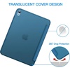 image:imageJETech Case Cover for iPad A16 11th10th Gen Navy Blue  For 20252022 Model Translucent Back TriFold Stand Auto WakeSleep Lightweight Shockproof ProtectionTeal