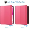 image:imageJETech Case Cover for iPad A16 11th10th Gen Navy Blue  For 20252022 Model Translucent Back TriFold Stand Auto WakeSleep Lightweight Shockproof ProtectionPink