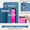 image:imageJETech Case Cover for iPad A16 11th10th Gen Navy Blue  For 20252022 Model Translucent Back TriFold Stand Auto WakeSleep Lightweight Shockproof ProtectionTeal