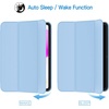 image:imageJETech Case Cover for iPad A16 11th10th Gen Navy Blue  For 20252022 Model Translucent Back TriFold Stand Auto WakeSleep Lightweight Shockproof ProtectionBlue
