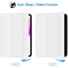 image:imageJETech Case Cover for iPad A16 11th10th Gen Navy Blue  For 20252022 Model Translucent Back TriFold Stand Auto WakeSleep Lightweight Shockproof ProtectionWhite