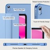 image:imageJETech Case Cover for iPad A16 11th10th Gen Navy Blue  For 20252022 Model Translucent Back TriFold Stand Auto WakeSleep Lightweight Shockproof ProtectionBlue