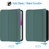 image:imageJETech Case Cover for iPad A16 11th10th Gen Navy Blue  For 20252022 Model Translucent Back TriFold Stand Auto WakeSleep Lightweight Shockproof ProtectionMisty Green