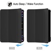 image:imageJETech Case Cover for iPad Pro 11 432 202220212020 Black  Slim Translucent Back Design TriFold Stand Auto WakeSleep Lightweight Shockproof ProtectionBlack