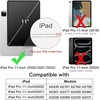 image:imageJETech Case Cover for iPad Pro 11 432 202220212020 Black  Slim Translucent Back Design TriFold Stand Auto WakeSleep Lightweight Shockproof ProtectionMisty Blue