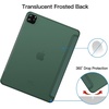 image:imageJETech Case Cover for iPad Pro 11 432 202220212020 Black  Slim Translucent Back Design TriFold Stand Auto WakeSleep Lightweight Shockproof ProtectionMisty Blue