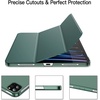 image:imageJETech Case Cover for iPad Pro 11 432 202220212020 Black  Slim Translucent Back Design TriFold Stand Auto WakeSleep Lightweight Shockproof ProtectionMisty Blue