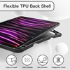 image:imageJETech Case Cover for iPad Pro 11 432 Black  For 202220212020 Model Soft TPU Protection Pencil Holder TriFold Stand Auto WakeSleep Shockproof Lightweight DesignBlack