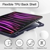 image:imageJETech Case Cover for iPad Pro 11 432 Black  For 202220212020 Model Soft TPU Protection Pencil Holder TriFold Stand Auto WakeSleep Shockproof Lightweight DesignDeep Navy