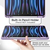 image:imageJETech Case Cover for iPad Pro 11 432 Black  For 202220212020 Model Soft TPU Protection Pencil Holder TriFold Stand Auto WakeSleep Shockproof Lightweight DesignLight Purple