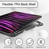 image:imageJETech Case Cover for iPad Pro 11 432 Black  For 202220212020 Model Soft TPU Protection Pencil Holder TriFold Stand Auto WakeSleep Shockproof Lightweight DesignSpace Gray