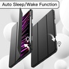 image:imageJETech Case Cover for iPad Pro 11 432 Black  For 202220212020 Model Soft TPU Protection Pencil Holder TriFold Stand Auto WakeSleep Shockproof Lightweight DesignBlack