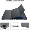 image:imageJETech Case Cover for iPad Pro 11 4321 2022202120202018 Black  Slim Translucent Back Design TriFold Stand Auto WakeSleep Lightweight Shockproof ProtectionDark Grey