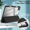 image:imageJETech Case Cover for iPad Pro 11 4321 Black  For 2022202120202018 Model Clear Back Pencil Holder Slim Shockproof TriFold Stand Auto WakeSleepBlack