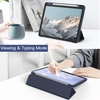 image:imageJETech Case Cover for iPad Pro 11 4321 Black  For 2022202120202018 Model Clear Back Pencil Holder Slim Shockproof TriFold Stand Auto WakeSleepDeep Navy