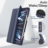 image:imageJETech Case Cover for iPad Pro 11 4321 Black  For 2022202120202018 Model Clear Back Pencil Holder Slim Shockproof TriFold Stand Auto WakeSleepDeep Navy