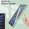 image:imageJETech Case Cover for iPad Pro 11 4321 Black  For 2022202120202018 Model Clear Back Pencil Holder Slim Shockproof TriFold Stand Auto WakeSleepMatcha Green