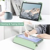 image:imageJETech Case Cover for iPad Pro 11 4321 Black  For 2022202120202018 Model Clear Back Pencil Holder Slim Shockproof TriFold Stand Auto WakeSleepMatcha Green