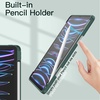 image:imageJETech Case Cover for iPad Pro 11 4321 Black  For 2022202120202018 Model Clear Back Pencil Holder Slim Shockproof TriFold Stand Auto WakeSleepMisty Green