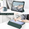image:imageJETech Case Cover for iPad Pro 11 4321 Black  For 2022202120202018 Model Clear Back Pencil Holder Slim Shockproof TriFold Stand Auto WakeSleepMisty Green