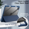 image:imageJETech Case Cover for iPad Pro 11 4321 Black  For 2022202120202018 Model Clear Back Pencil Holder Slim Shockproof TriFold Stand Auto WakeSleepNavy
