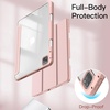 image:imageJETech Case Cover for iPad Pro 11 4321 Black  For 2022202120202018 Model Clear Back Pencil Holder Slim Shockproof TriFold Stand Auto WakeSleepRose Gold