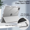 image:imageJETech Case Cover for iPad Pro 11 4321 Black  For 2022202120202018 Model Clear Back Pencil Holder Slim Shockproof TriFold Stand Auto WakeSleepSilver