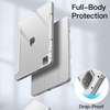 image:imageJETech Case Cover for iPad Pro 11 4321 Black  For 2022202120202018 Model Clear Back Pencil Holder Slim Shockproof TriFold Stand Auto WakeSleepSilver