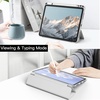 image:imageJETech Case Cover for iPad Pro 11 4321 Black  For 2022202120202018 Model Clear Back Pencil Holder Slim Shockproof TriFold Stand Auto WakeSleepSilver
