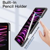 image:imageJETech Case Cover for iPad Pro 11 4321 Black  For 2022202120202018 Model Clear Back Pencil Holder Slim Shockproof TriFold Stand Auto WakeSleepSpace Gray