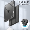 image:imageJETech Case Cover for iPad Pro 11 4321 Black  For 2022202120202018 Model Clear Back Pencil Holder Slim Shockproof TriFold Stand Auto WakeSleepSpace Gray
