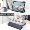 image:imageJETech Case Cover for iPad Pro 11 4321 Black  For 2022202120202018 Model Clear Back Pencil Holder Slim Shockproof TriFold Stand Auto WakeSleepSpace Gray