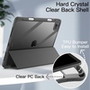 image:imageJETech Case Cover for iPad Pro 11 4321 Black  For 2022202120202018 Model Clear Back Pencil Holder Slim Shockproof TriFold Stand Auto WakeSleepSpace Gray