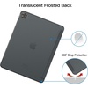 image:imageJETech Case Cover for iPad Pro 129 4th3rd Gen 20202018 Black  Slim Translucent Back Design TriFold Stand Auto WakeSleep Lightweight Shockproof ProtectionDark Grey