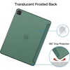 image:imageJETech Case Cover for iPad Pro 129 4th3rd Gen 20202018 Black  Slim Translucent Back Design TriFold Stand Auto WakeSleep Lightweight Shockproof ProtectionMisty Green