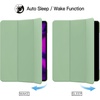 image:imageJETech Case Cover for iPad Pro 129 4th3rd Gen 20202018 Black  Slim Translucent Back Design TriFold Stand Auto WakeSleep Lightweight Shockproof ProtectionMatcha Green
