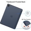 image:imageJETech Case Cover for iPad Pro 129 4th3rd Gen 20202018 Black  Slim Translucent Back Design TriFold Stand Auto WakeSleep Lightweight Shockproof ProtectionNavy