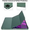 image:imageJETech Case Cover for iPad Pro 129 4th3rd Gen 20202018 Black  Slim Translucent Back Design TriFold Stand Auto WakeSleep Lightweight Shockproof ProtectionMisty Green