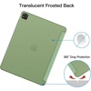 image:imageJETech Case Cover for iPad Pro 129 4th3rd Gen 20202018 Black  Slim Translucent Back Design TriFold Stand Auto WakeSleep Lightweight Shockproof ProtectionMatcha Green